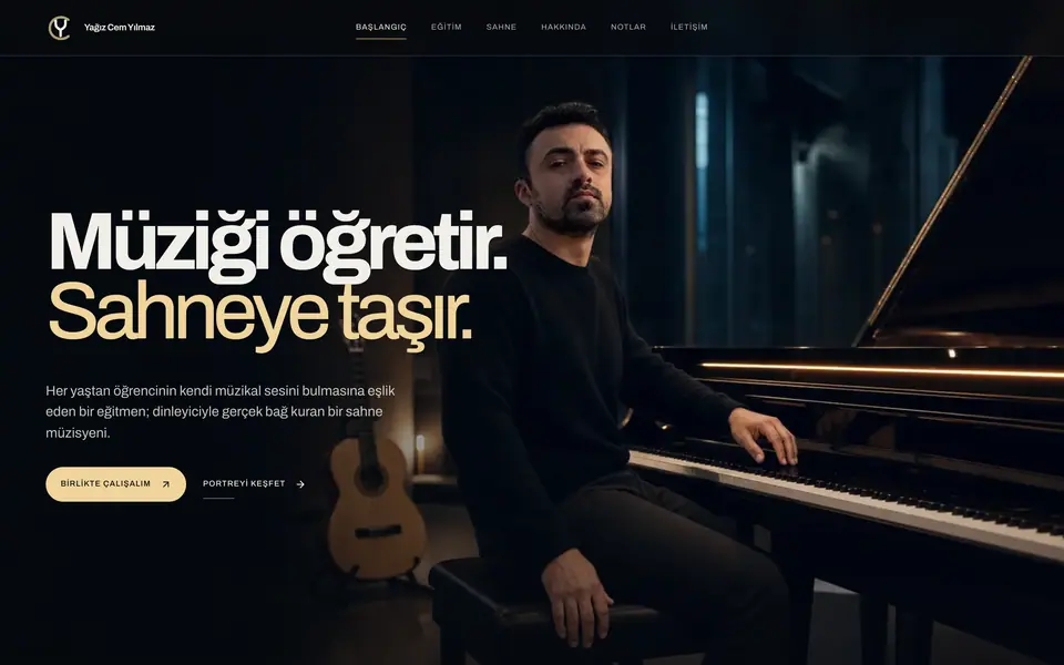 The home page of Yağız Cem Yılmaz's site